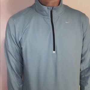 Bright blue Nike running quarter zip jacket